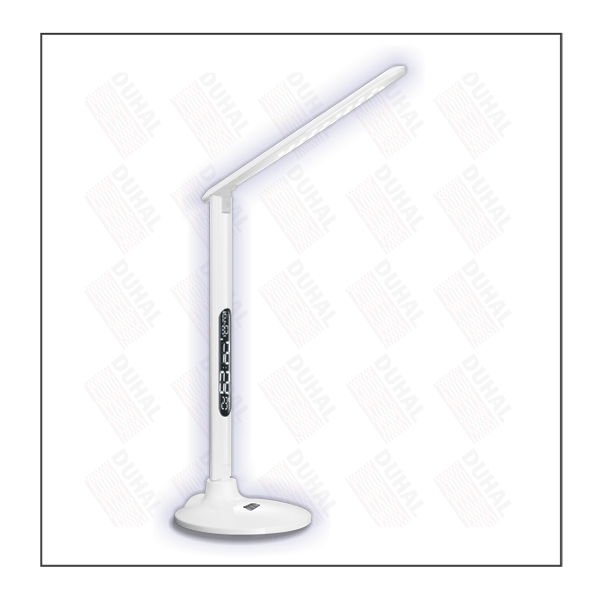 Đèn bàn LED bao gồm: đồng hồ, nút cảm ứng, 3 độ sáng, cổng sạc USB, 220V