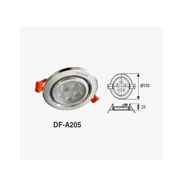 Đèn led âm trần 5W, KT khoét lỗ 90mm