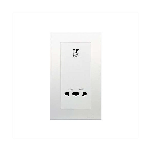 Bộ ổ cắm dao cạo râu - trắng