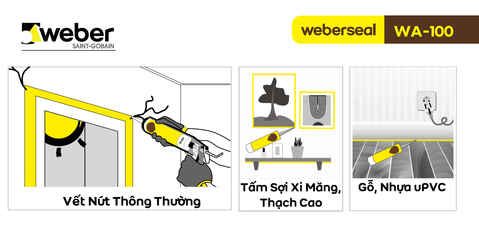 keo silicone weberseal-WA-100
