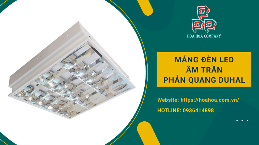 máng đèn led âm trần phản quang