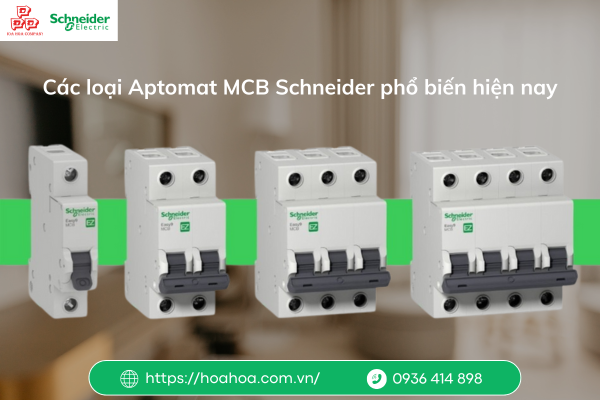  Các loại Aptomat MCB Schneider phổ biến hiện nay