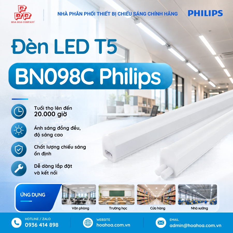 Den-LED-T5-BN098C-Philips