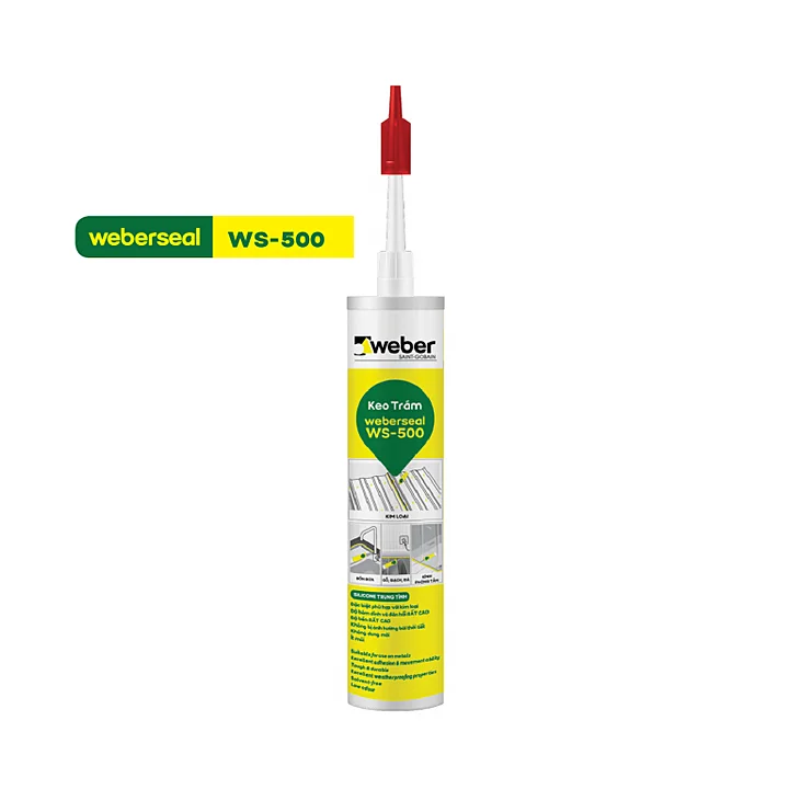 Keo trám weber WS-500 gốc silicone trung tính (xám/đen)