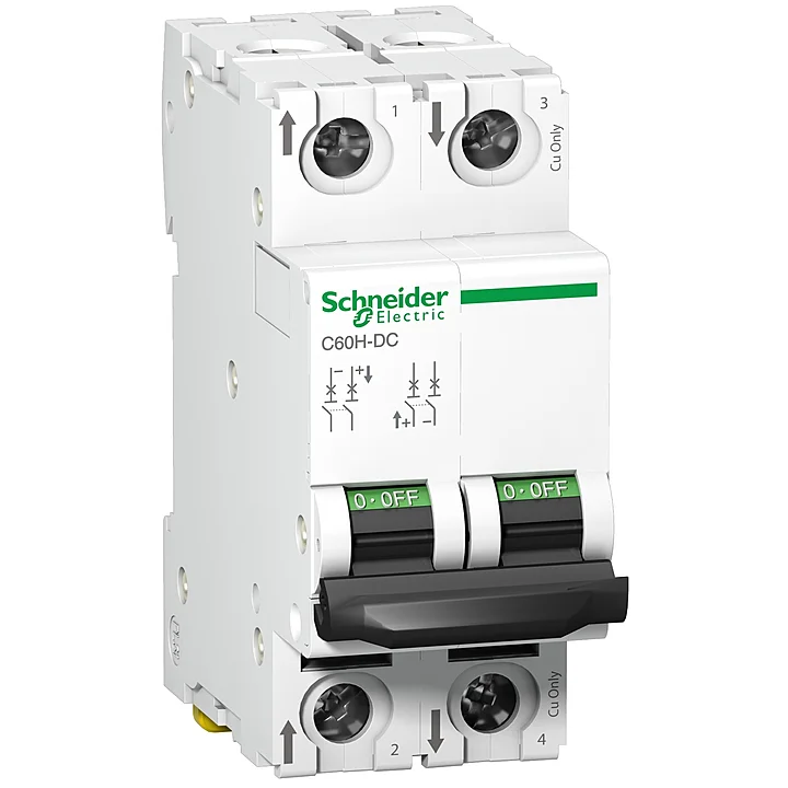 MCB 2P 0,5A 20kA 220VDC SCHNEIDER