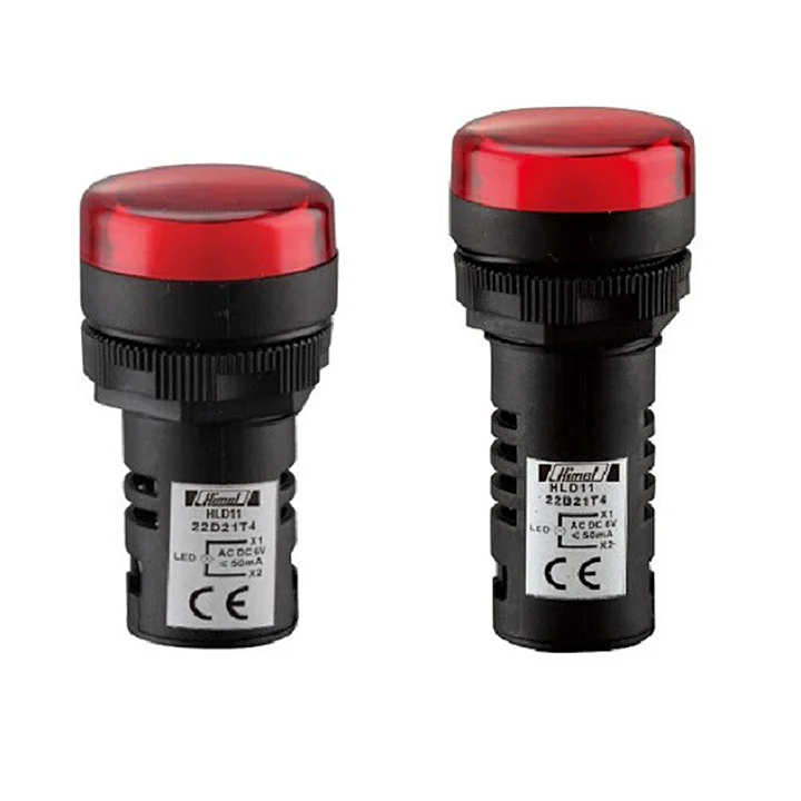 Đèn báo vàng 220V - Ngắn