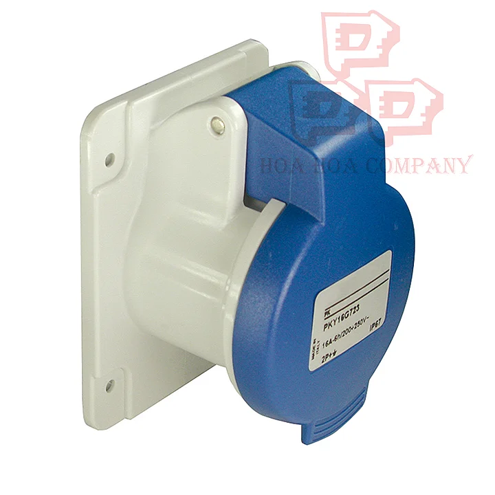 Ổ cắm âm thẳng IP44 16A 2P+E 230V
