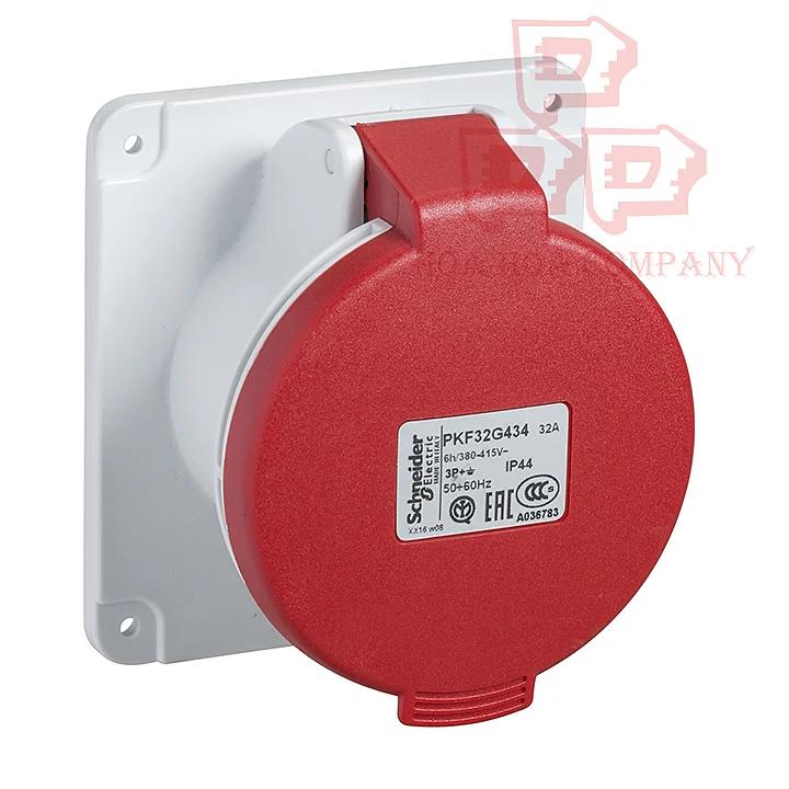 Ổ cắm âm thẳng IP44 16A 3P+E 400V