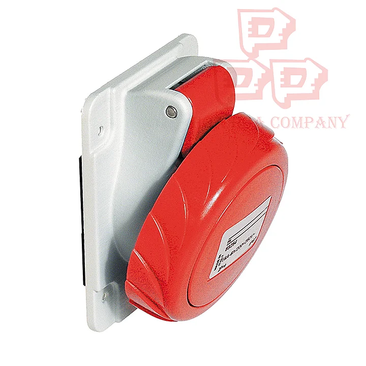 Ổ cắm âm nghiêng IP67 16A 3P+E 400V