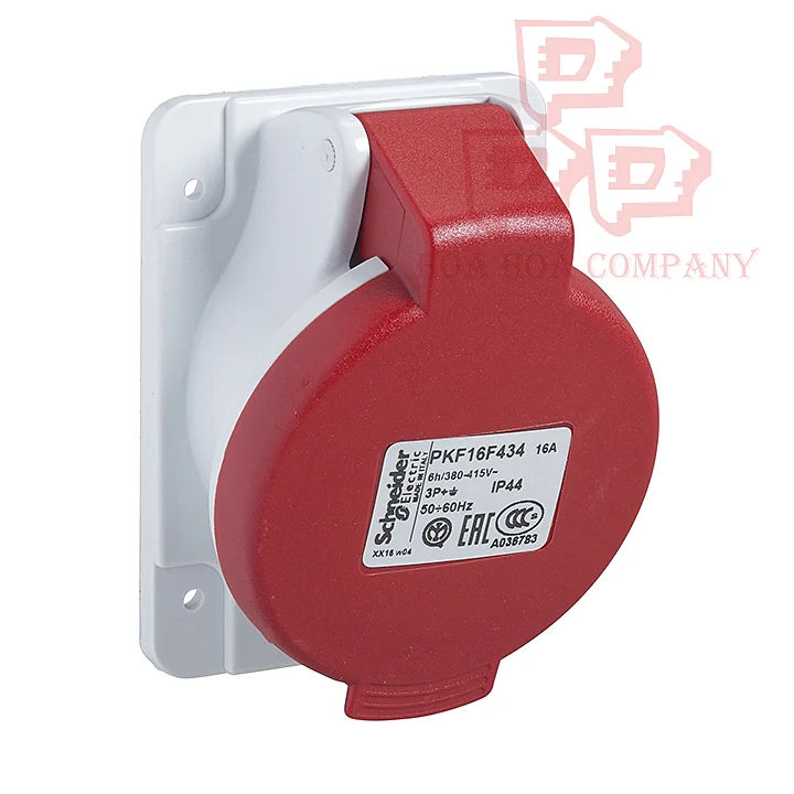Ổ cắm âm nghiêng IP44 16A 3P+E 400V
