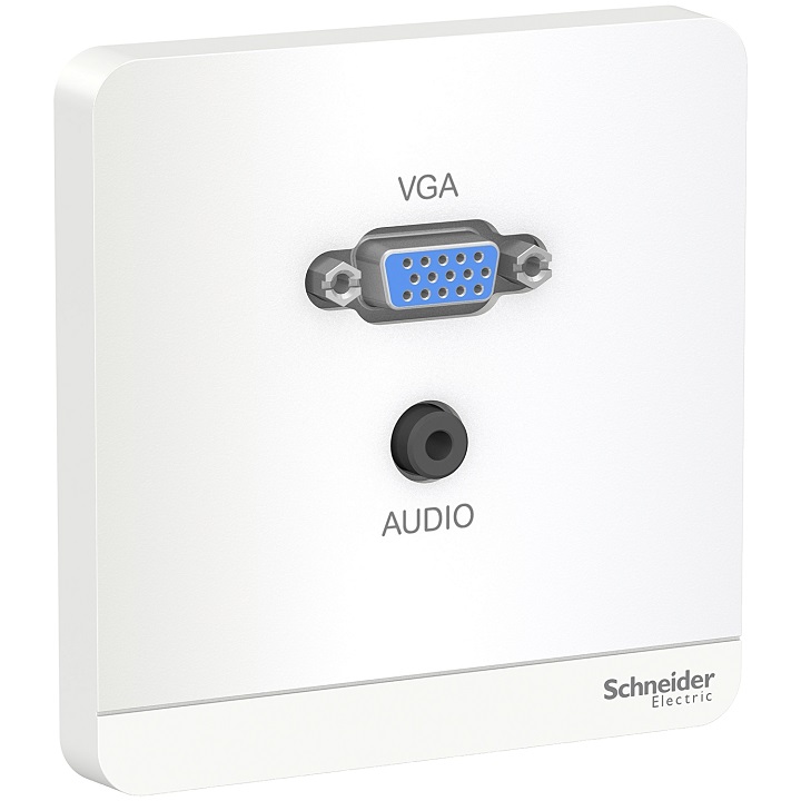 Bổ ổ cắm VGA & mini audio - trắng