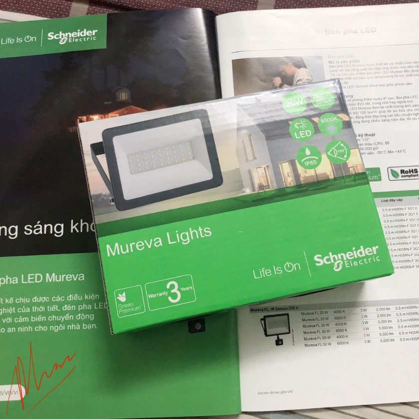 đèn led pha schneider