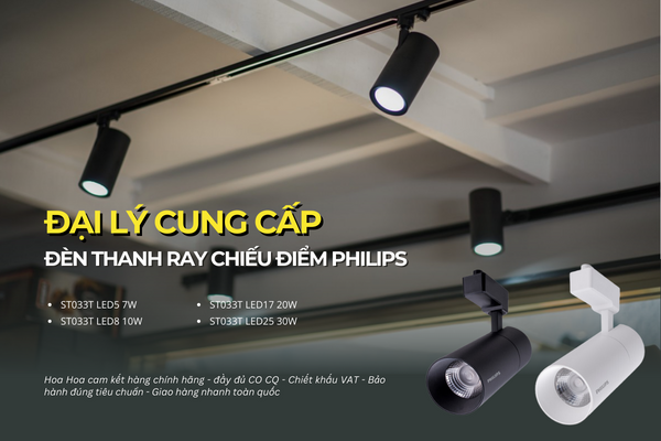 Đại lý cung cấp đ&egraven thanh ray chiếu điểm Philips nhập khẩu