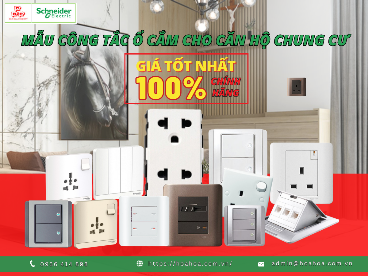 Top mẫu Công tắc ổ cắm sang trọng cho căn hộ Chung cư