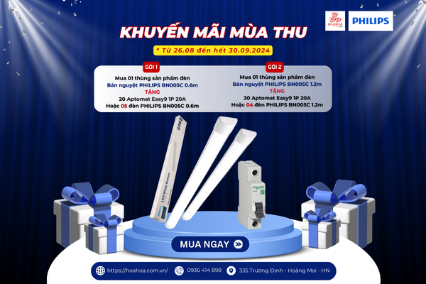 CHƯƠNG TRÌNH KHUYẾN MÃI MÙA THU 2024 - ĐÈN PHILIPS BN005C