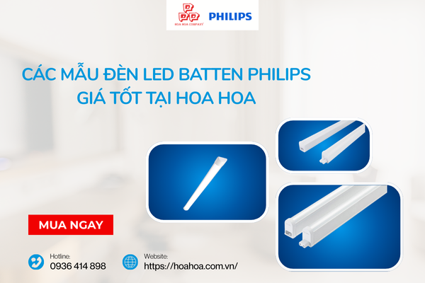  Các mẫu đèn LED Batten Philips giá tốt tại Hoa Hoa