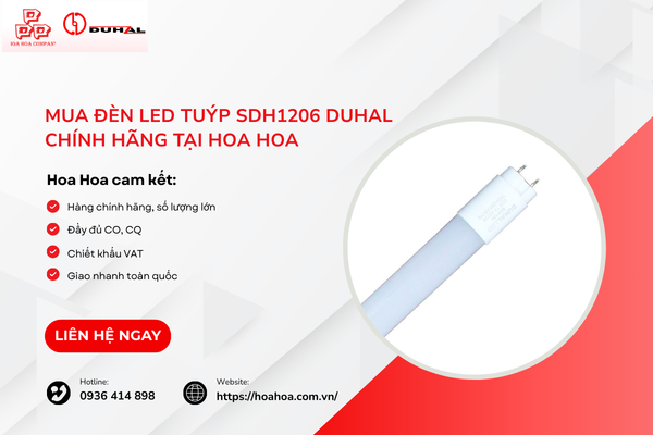  Mua đèn LED tuýp SDH1206 Duhal chính hãng tại Hoa Hoa