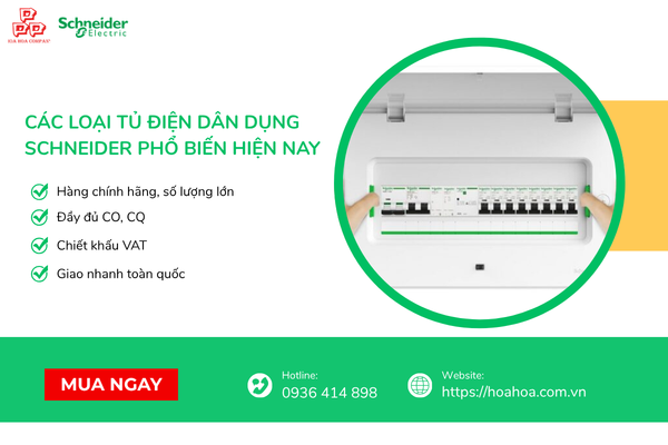  Các loại tủ điện dân dụng Schneider phổ biến hiện nay