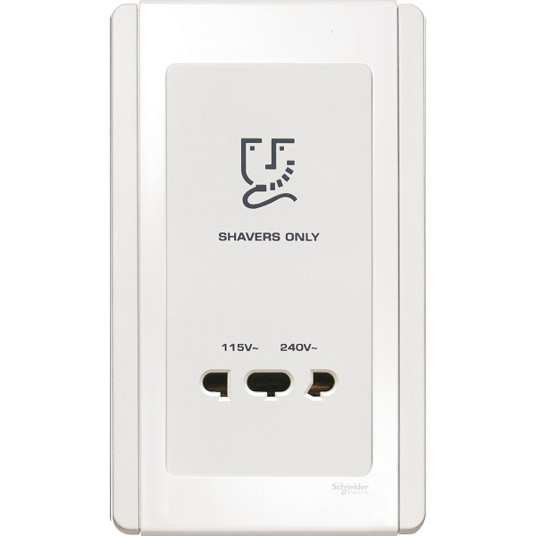 Bộ ổ cắm dao cạo râu - trẳng