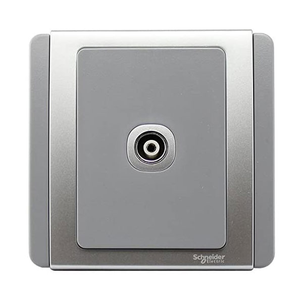 Bộ ổ cắm TV đơn - xám