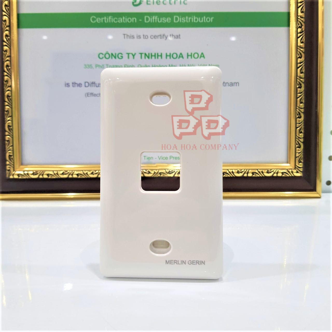 Mặt 1 lỗ Merlin Gerin (Schneider)