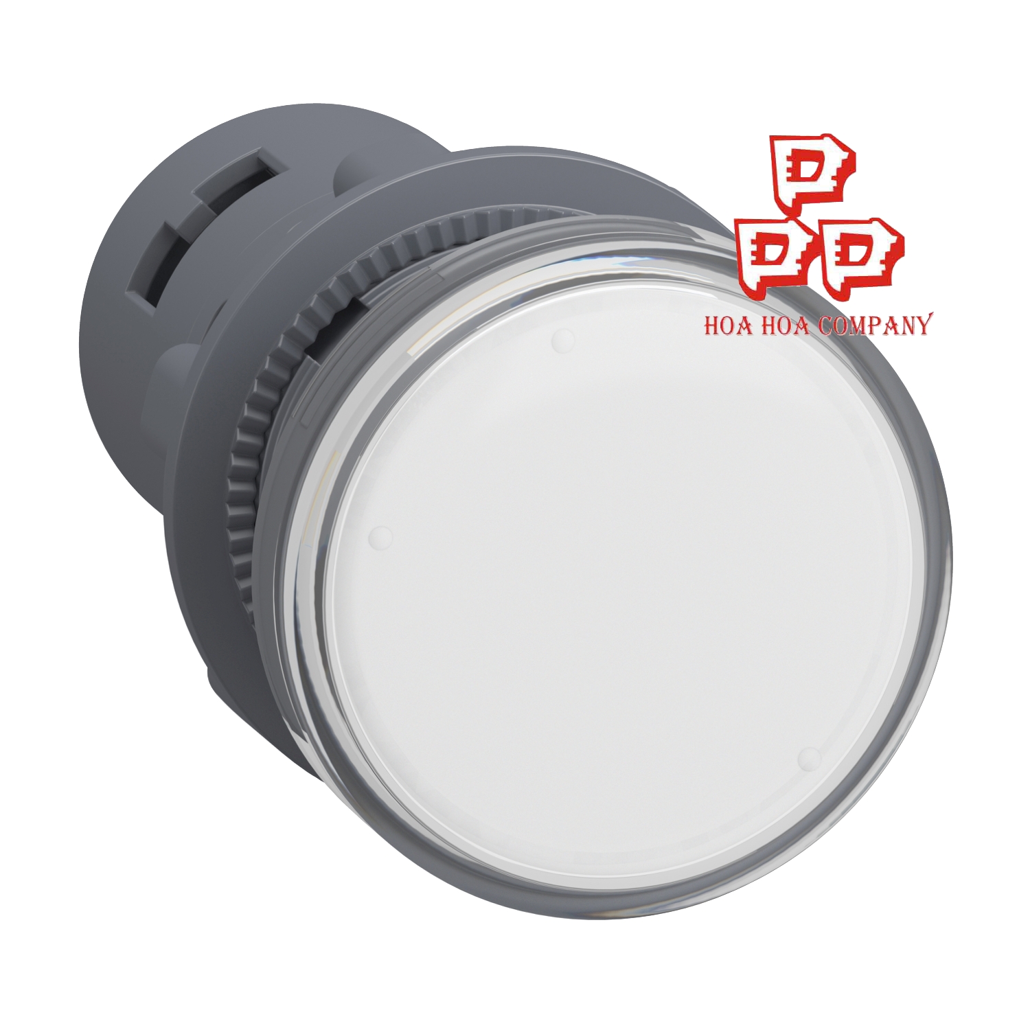 Đèn báo Ø22 điện áp 220V AC màu trắng