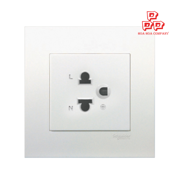 Bộ ổ cắm đơn 3 chấu - trắng