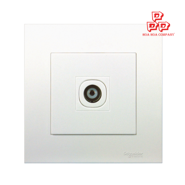 Bộ ổ cắm TV đơn - trắng