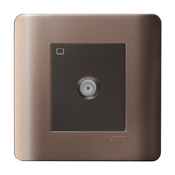 Bộ ổ cắm TV đơn - đồng